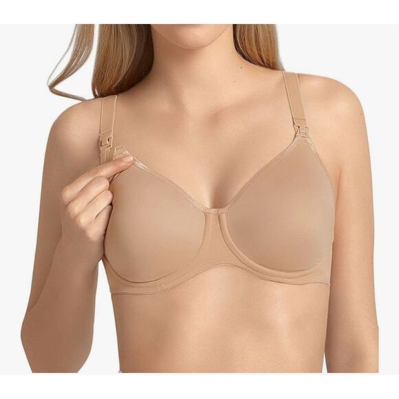 Anita Nursing Bra Beige 5068.722 Wide Opening No Harmful Substances 36G NWT - Picture 1 of 13